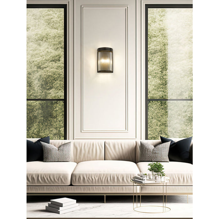 Carnaby Matte Black 2 Light Wall Sconce Z-Lite 7504-2S-MB | theLightShop