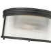 carnaby matte black 4 light flushmount with ribbed glass shade