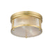 Carnaby Modern Gold 2 Light Flushmount Z - Lite 7504FR13 - MGLD - Flushmounts