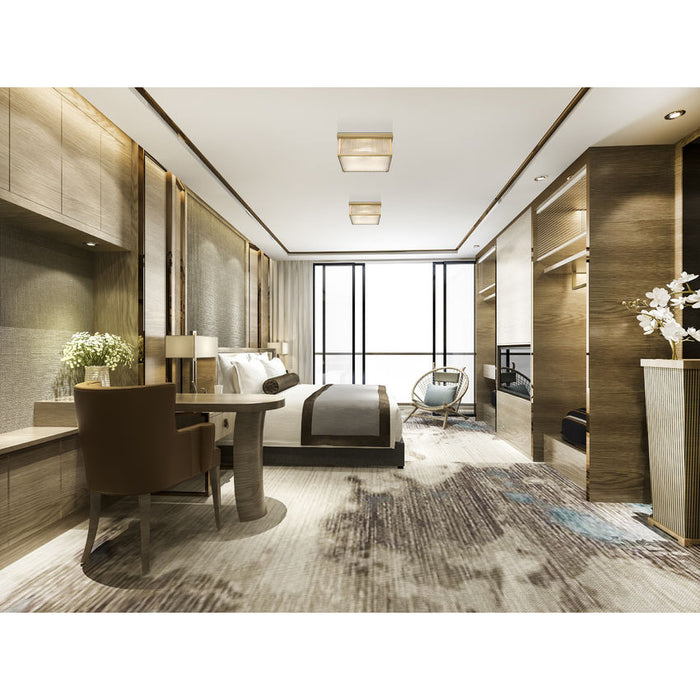 Carnaby Modern Gold 2 Light Square Flushmount Z-Lite 7504FS13-MGLD | theLightShop