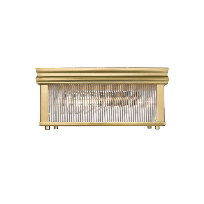 Carnaby Modern Gold 2 Light Square Flushmount Z-Lite 7504FS13-MGLD | theLightShop