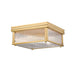 Carnaby Modern Gold 2 Light Square Flushmount Z-Lite 7504FS13-MGLD | theLightShop