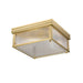 Carnaby Modern Gold 2 Light Square Flushmount Z-Lite 7504FS13-MGLD | theLightShop