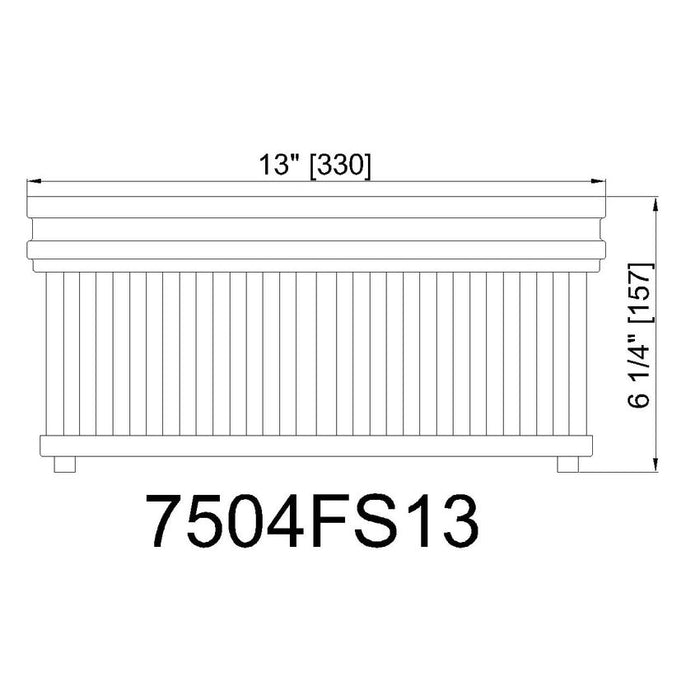 Carnaby Modern Gold 2 Light Square Flushmount Z-Lite 7504FS13-MGLD | theLightShop