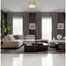 Carnaby Modern Gold 4 Light Square Flushmount Z-Lite 7504FS18-MGLD | theLightShop