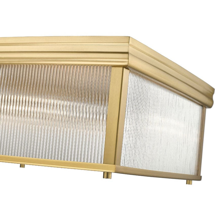 Carnaby Modern Gold 4 Light Square Flushmount Z-Lite 7504FS18-MGLD | theLightShop