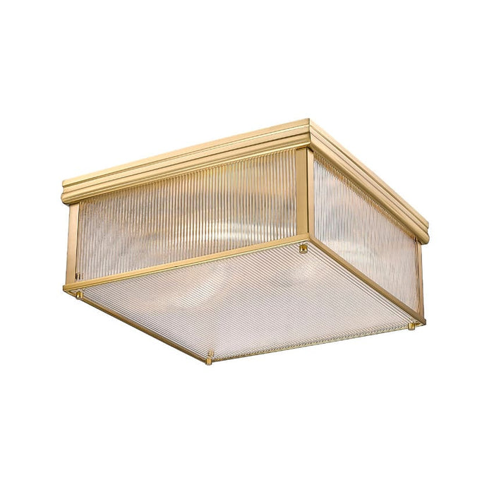 Carnaby Modern Gold 4 Light Square Flushmount Z-Lite 7504FS18-MGLD | theLightShop