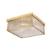 Carnaby Modern Gold 4 Light Square Flushmount Z-Lite 7504FS18-MGLD | theLightShop