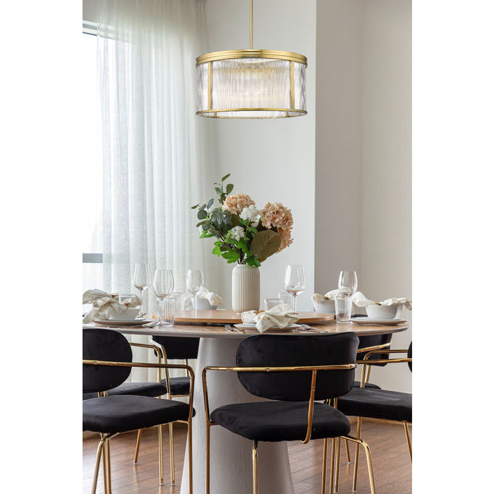 Carnaby Modern Gold 6 Light Pendant Z-Lite 7504P24-MGLD | theLightShop