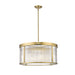 Carnaby Modern Gold 6 Light Pendant Z-Lite 7504P24-MGLD | theLightShop