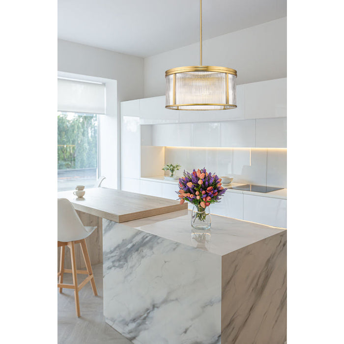 Carnaby Modern Gold 6 Light Pendant Z-Lite 7504P24-MGLD | theLightShop