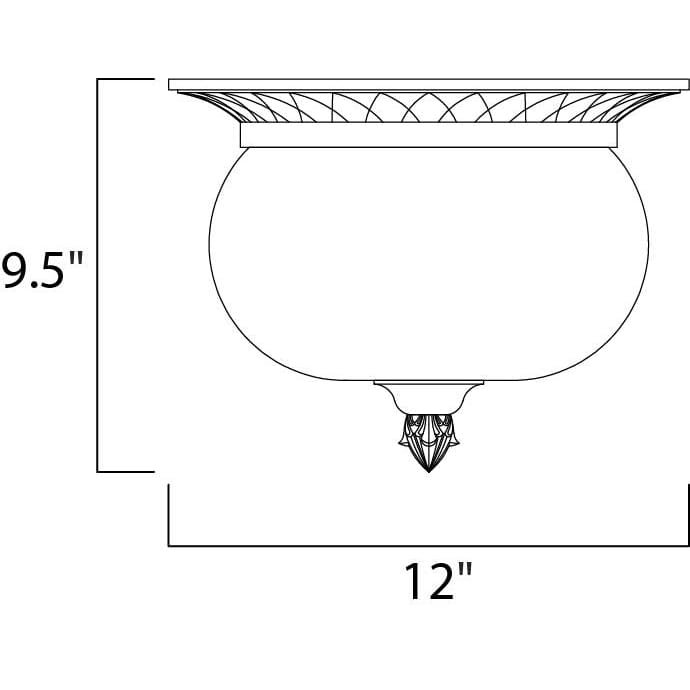 Carriage House DC Oriental Bronze Outdoor Flush Mount - Outdoor Flush Mount