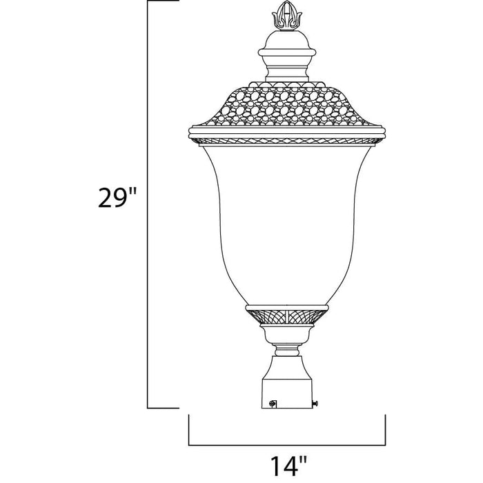 Carriage House DC Oriental Bronze Outdoor Pole/Post Mount - Outdoor Pole/Post Mount