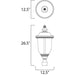Carriage House DC Oriental Bronze Outdoor Pole/Post Mount - Outdoor Pole/Post Mount