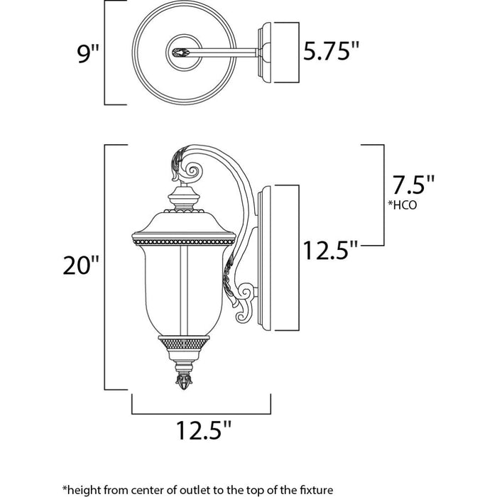 Carriage House DC Oriental Bronze Outdoor Wall Mount - Outdoor Wall Mount