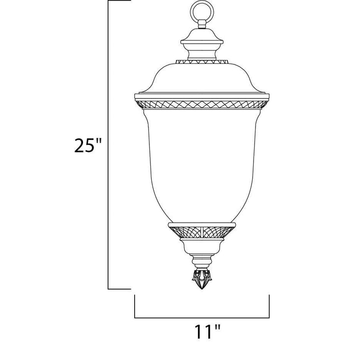Carriage House LED Oriental Bronze LED Outdoor Hanging Lantern - Outdoor Hanging Lantern