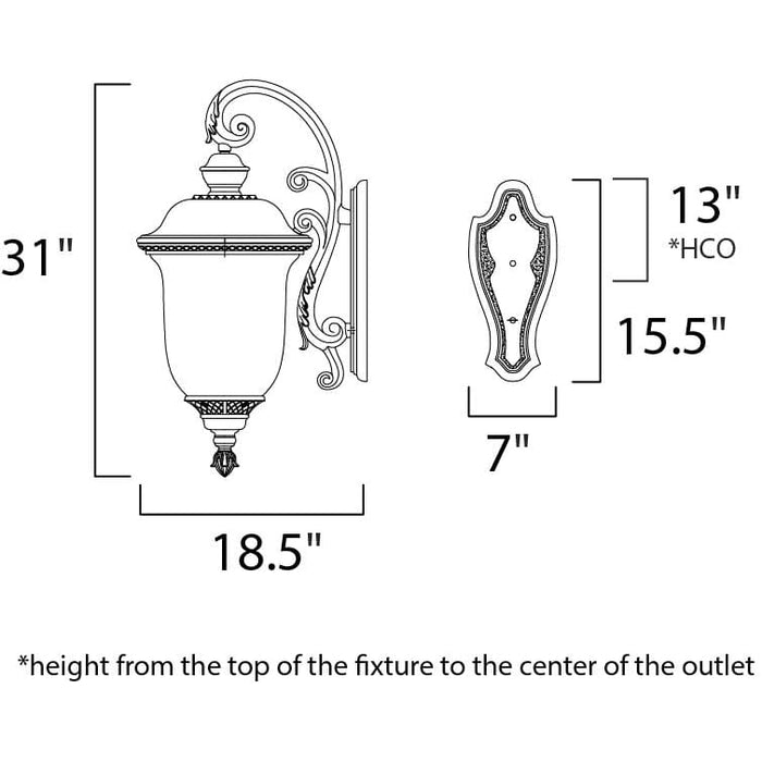 Carriage House VX Oriental Bronze Outdoor Wall Mount - Outdoor Wall Mount
