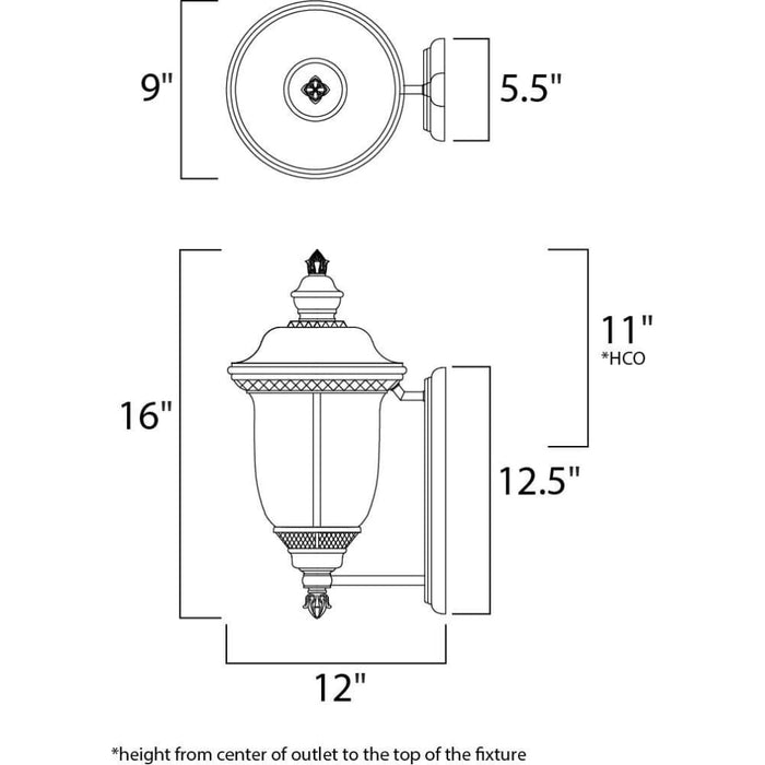 Carriage House VX Oriental Bronze Outdoor Wall Mount - Outdoor Wall Mount