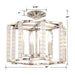 Carson Polished Nickel 4 Light Ceiling Mount Convertible - Semi-Flushmounts