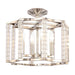 Carson Polished Nickel 4 Light Ceiling Mount Convertible - Semi-Flushmounts