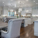 Carson Polished Nickel 6 Light Chandelier - Chandeliers