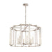 Carson Polished Nickel 6 Light Chandelier - Chandeliers