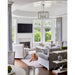 Carson Polished Nickel 6 Light Chandelier - Chandeliers