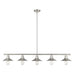 Casa Brushed Nickel 5 Light Island Billiard Pendant 613-5L-BN | theLightShop