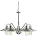 Casa Brushed Nickel Chandelier | theLightShop