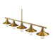 Casa Factory Brass 5 Light Island Billiard Pendant 613-5L-FB - Island/Billiard