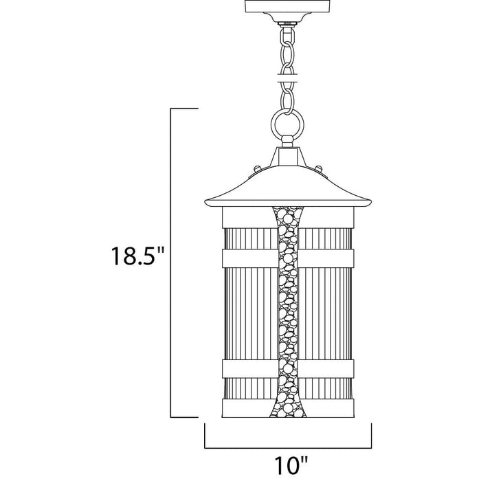 Casa Grande Anthracite Outdoor Hanging Lantern - Outdoor Hanging Lantern