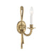 Cast Brass 1 Light Olde Brass Wall Mount - Wall Sconces