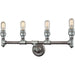 Cast Iron Pipe Weathered Zinc Zinc Plating Vanity Light - Bath & Vanity