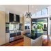 Cavallo Hammered Black Chrome Pendant - Pendants