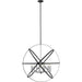 Cavallo Hammered Black Chrome Pendant | theLightShop