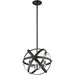 Cavallo Hammered Black Chrome Pendant - Pendants