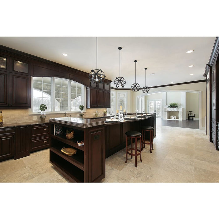 Cavallo Hammered Black Chrome Pendant - Pendants