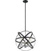 Cavallo Hammered Black Chrome Pendant - Pendants