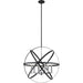 Cavallo Hammered Black Chrome Pendant - Pendants