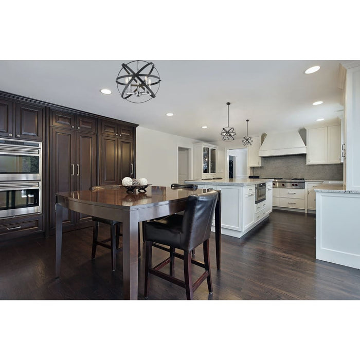 Cavallo Hammered Black Chrome Pendant - Pendants