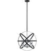 Cavallo Hammered Black Chrome Pendant - Pendants