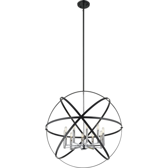 Cavallo Hammered Black Chrome Pendant - Pendants