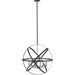 Cavallo Hammered Black Chrome Pendant - Pendants