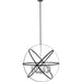 Cavallo Hammered Black Chrome Pendant - Pendants