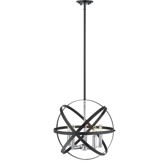 Cavallo Hammered Black Chrome Pendant - Pendants