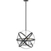 Cavallo Hammered Black Chrome Pendant - Pendants