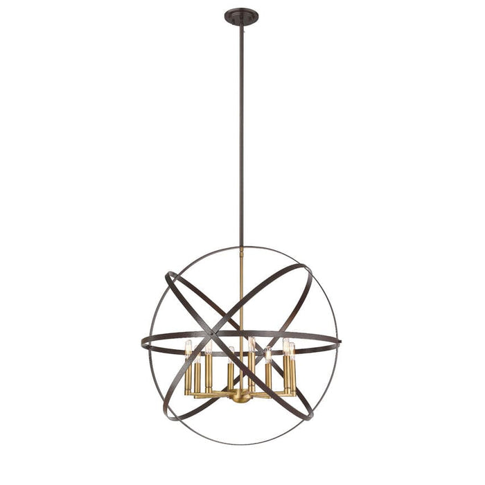 Cavallo Hammered Bronze Olde Brass Pendant - Pendants