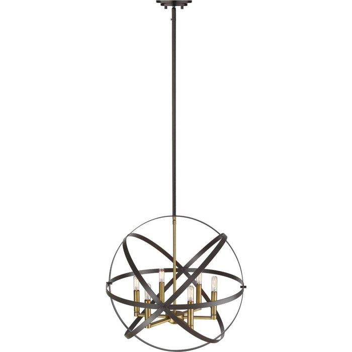 Cavallo Hammered Bronze Olde Brass Pendant - Pendants