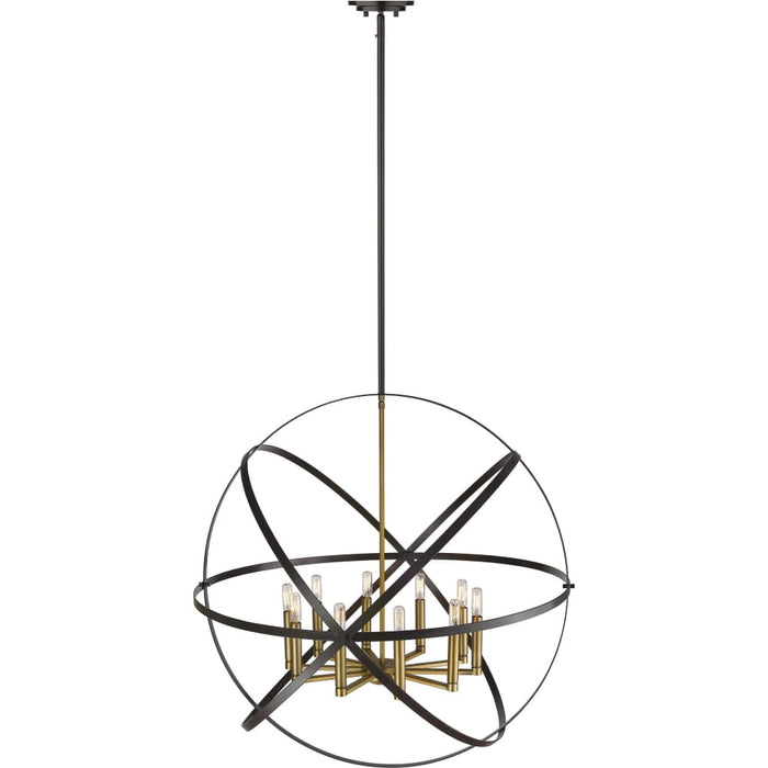 Cavallo Hammered Bronze Olde Brass Pendant - Pendants