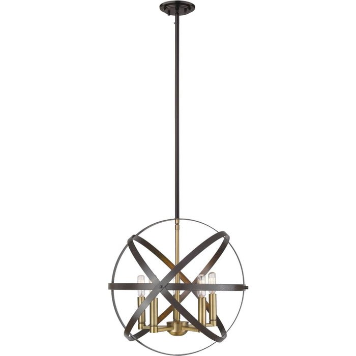 Cavallo Hammered Bronze Olde Brass Pendant | theLightShop